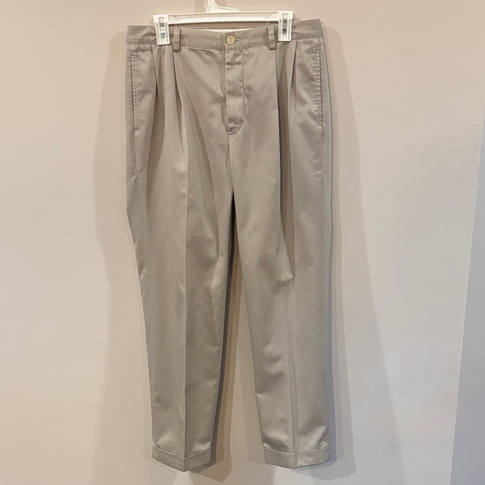 Nautica Light Gray Chinos Classic Fit Men's 33x32